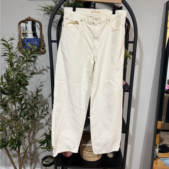 Levi's Cream Boyfriend baggy dad Jeans size 29 - Picture 1 of 11